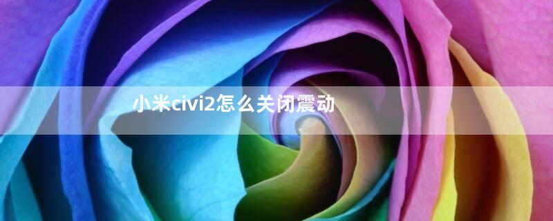 小米civi2怎么关闭震动 如何关闭小米震动